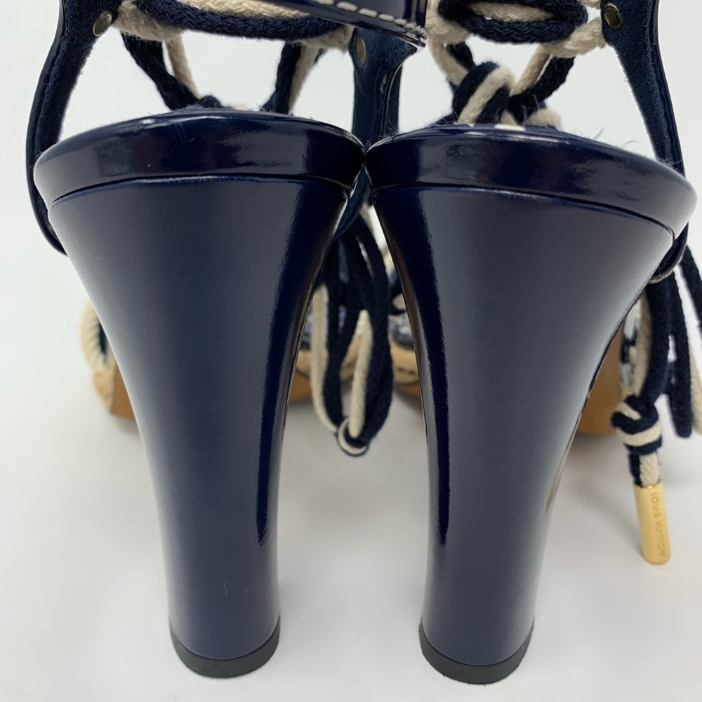 Louis Vuitton Chevron Sandal Heels - Picture 5 of 16